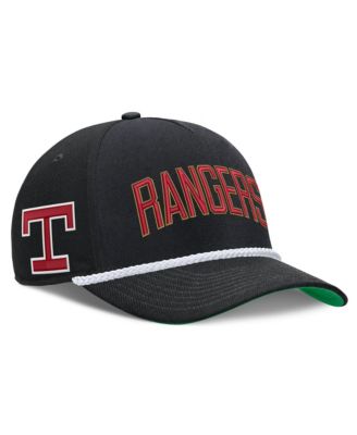 Мужская Nike Hat Texas Rangers Cooperstown Collection Rise Adjustable Black