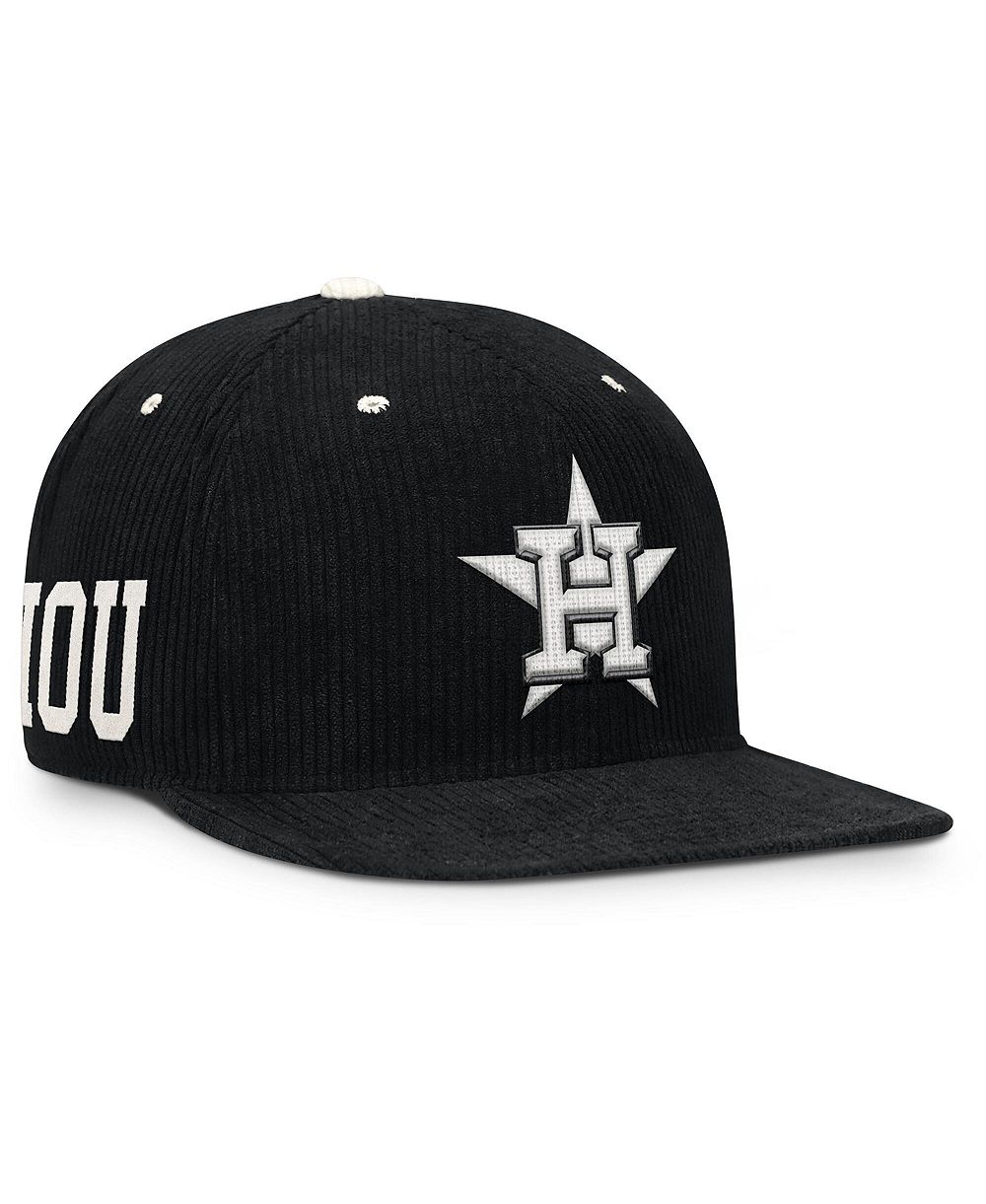 Men's Nike Black Houston Astros Pro Corduroy Structured snapback Hat