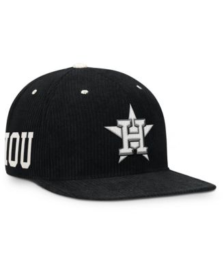 Мужская кепка Nike Houston Astros Pro Corduroy Structured snapback черного цвета
