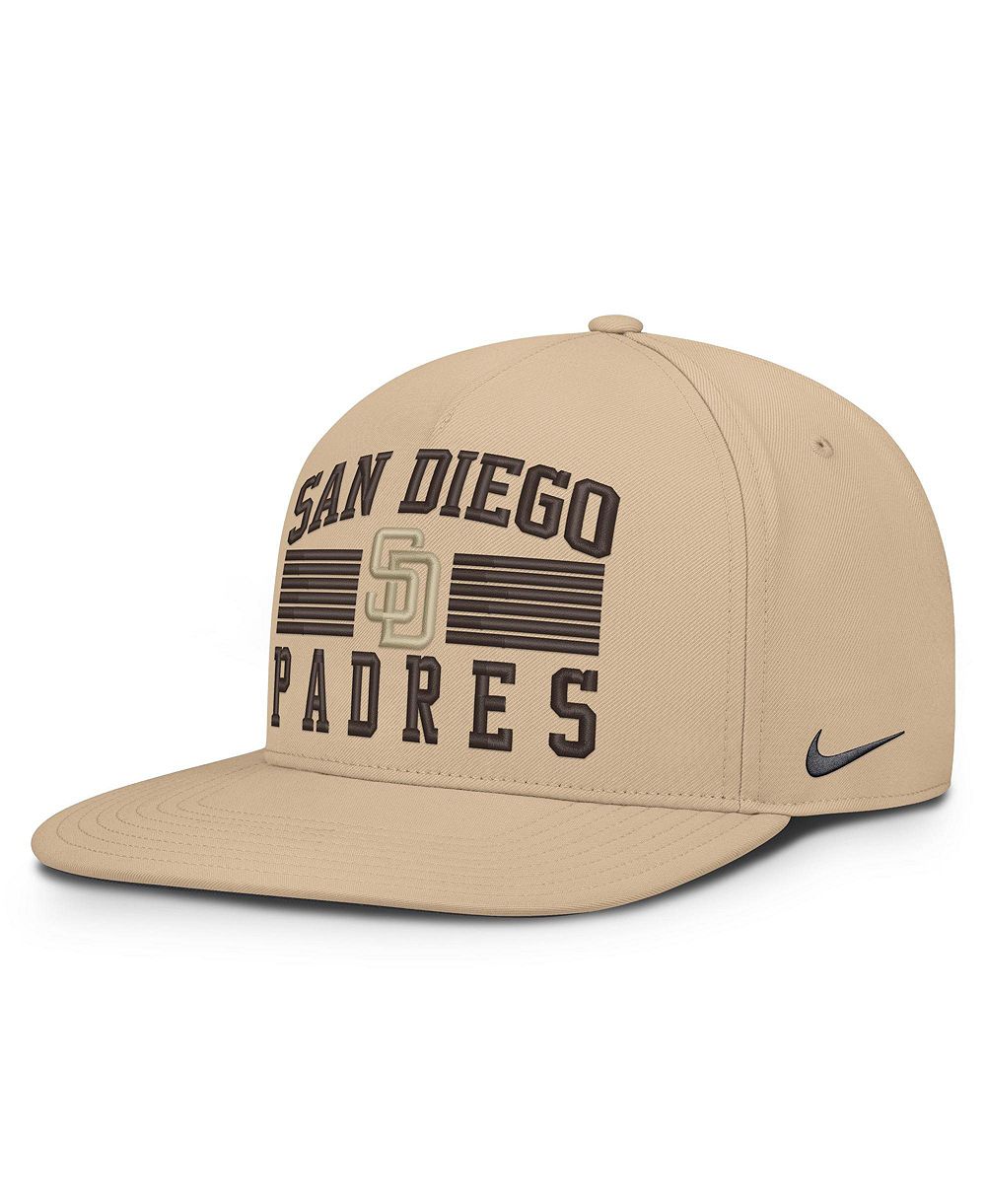 Мужская кепка Nike Men's Khaki San Diego Padres Desert Pro AeroBill Dri-FIT snapback Hat