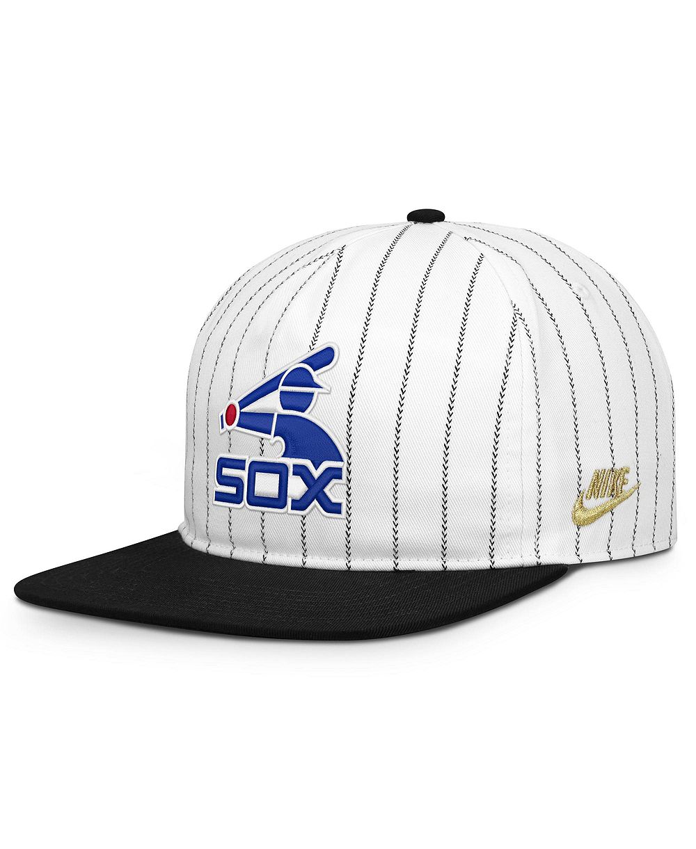 Мужская кепка Nike White/Black Chicago White Sox Cooperstown Collection Pro Adjustable