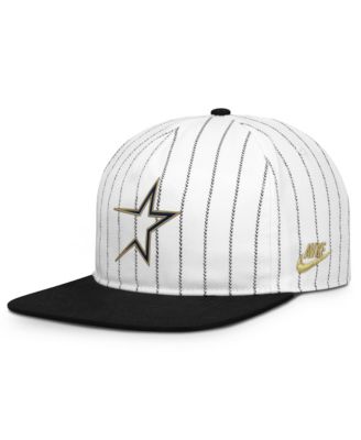 Мужская кепка Nike White/Black Houston Astros Cooperstown Collection Pro Adjustable