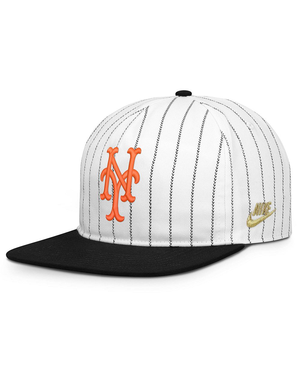 Men's Nike White/Black New York Mets Cooperstown Collection Pro Adjustable Hat