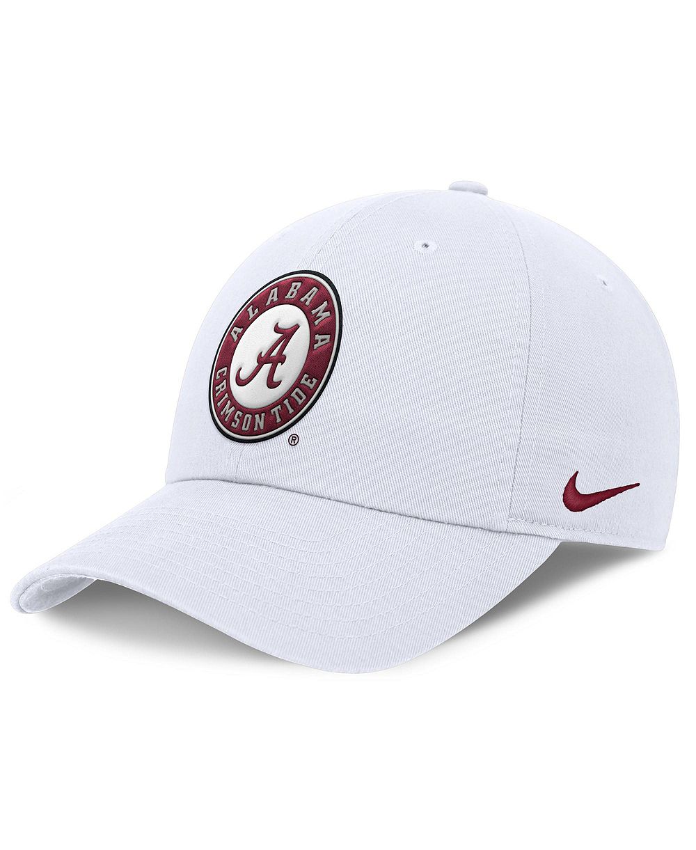 Men's Nike White Alabama Crimson Tide Club Dri-FIT Adjustable Hat