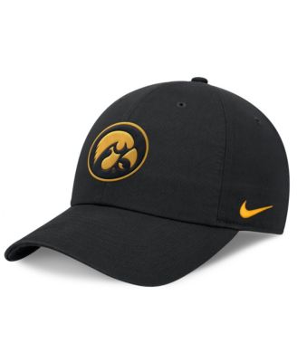 Мужская кепка Nike Black Iowa Hawkeyes Club Dri-FIT Adjustable