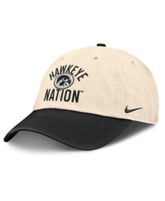 Men's and Women's Nike Natural Iowa Hawkeyes 2026 Primetime Natural 2-Tone Club Adjustable Hat