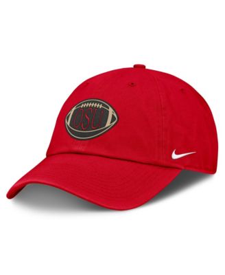 Men's and Women's Nike Scarlet Ohio State Buckeyes Campus Prep Football Club Adjustable Hat