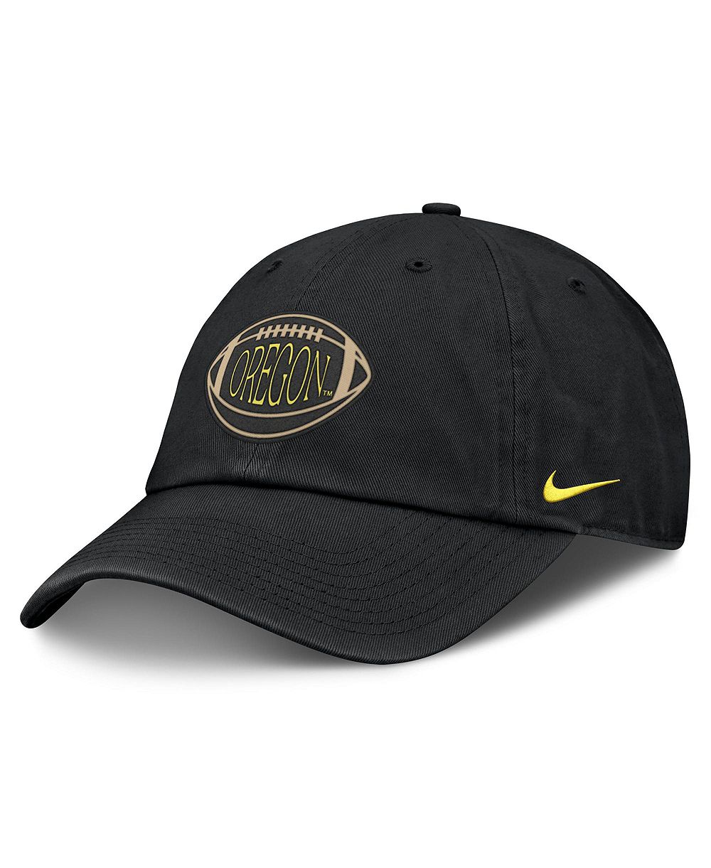 Men's and Women's Nike Black Oregon Ducks Campus Prep Football Club Adjustable Hat