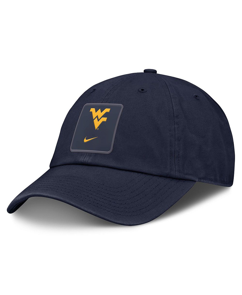 Мужская и женская кепка Nike Navy West Virginia Mountaineers 2026 Sideline Club Adjustable