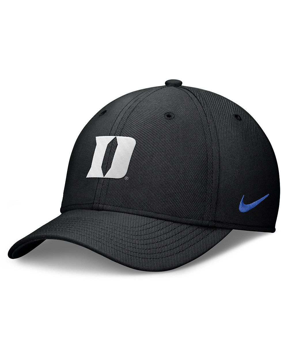 Мужская кепка Nike Duke Blue Devils Rise SwooshFlex Dri-FIT, черная