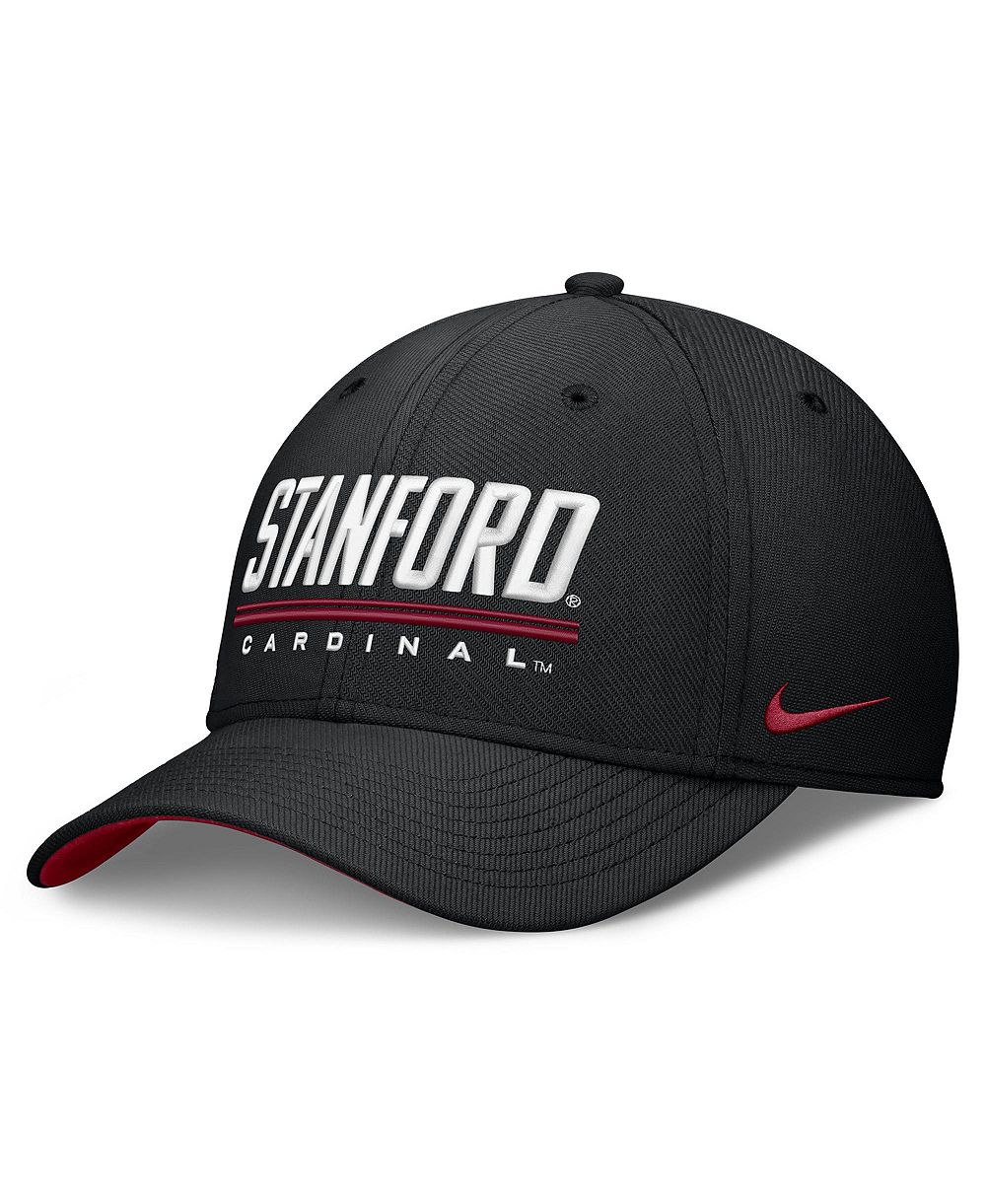 Мужская кепка Nike Black Stanford Cardinal Game Day Rise Swooshflex