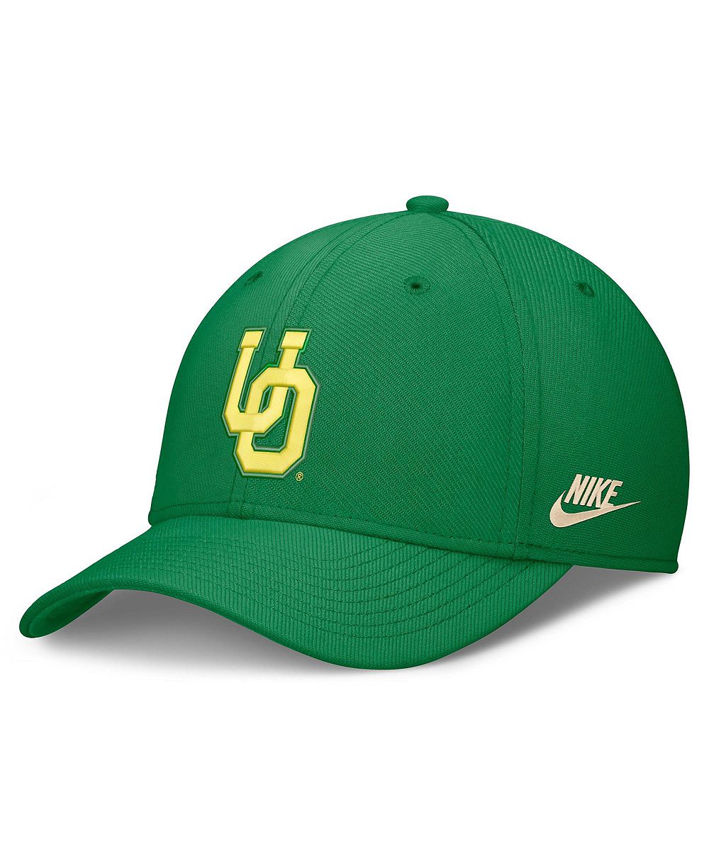 Men's Nike Green Oregon Ducks Dri-FIT Vintage Rise Swooshflex Flex Hat