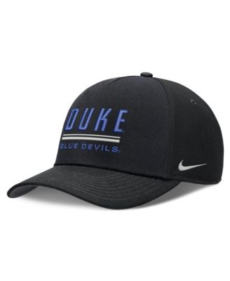 Men's Nike Black Duke Blue Devils 2026 Sideline Dri-FIT Rise Adjustable Hat