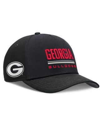 Men's Nike Black Georgia Bulldogs 2026 Sideline Dri-FIT Rise Adjustable Hat