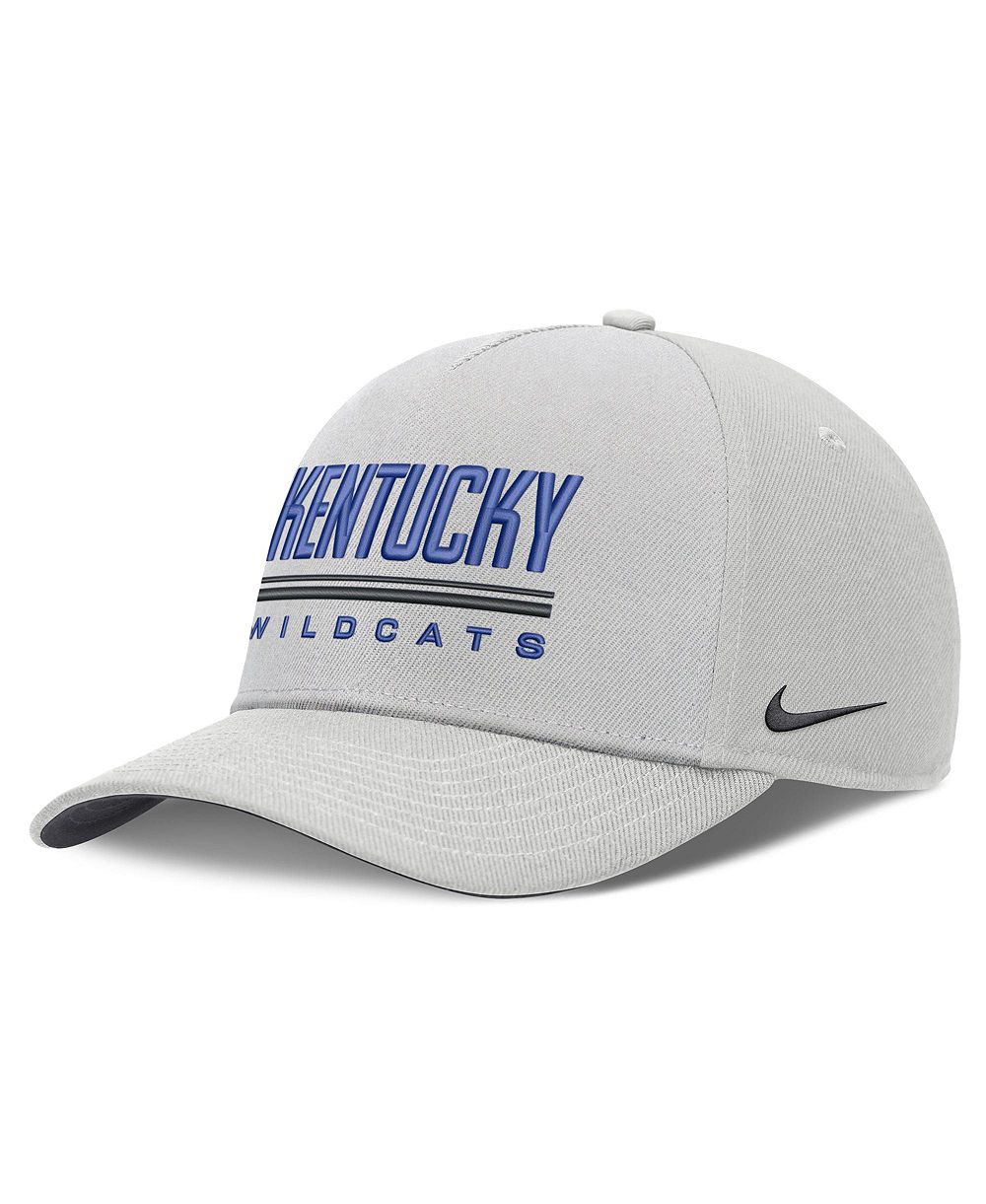 Мужская регулируемая кепка Nike Kentucky Wildcats 2026 Sideline Dri-FIT Rise в цвете Gray