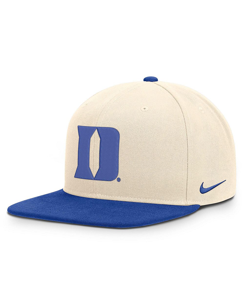 Бейсболка Nike Natural/Royal Duke Blue Devils Campus Prep snapback для мужчин и женщин