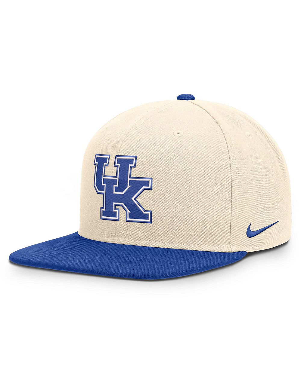 Men's and Women's Nike Natural/Royal Kentucky Wildcats Campus Prep snapback Hat