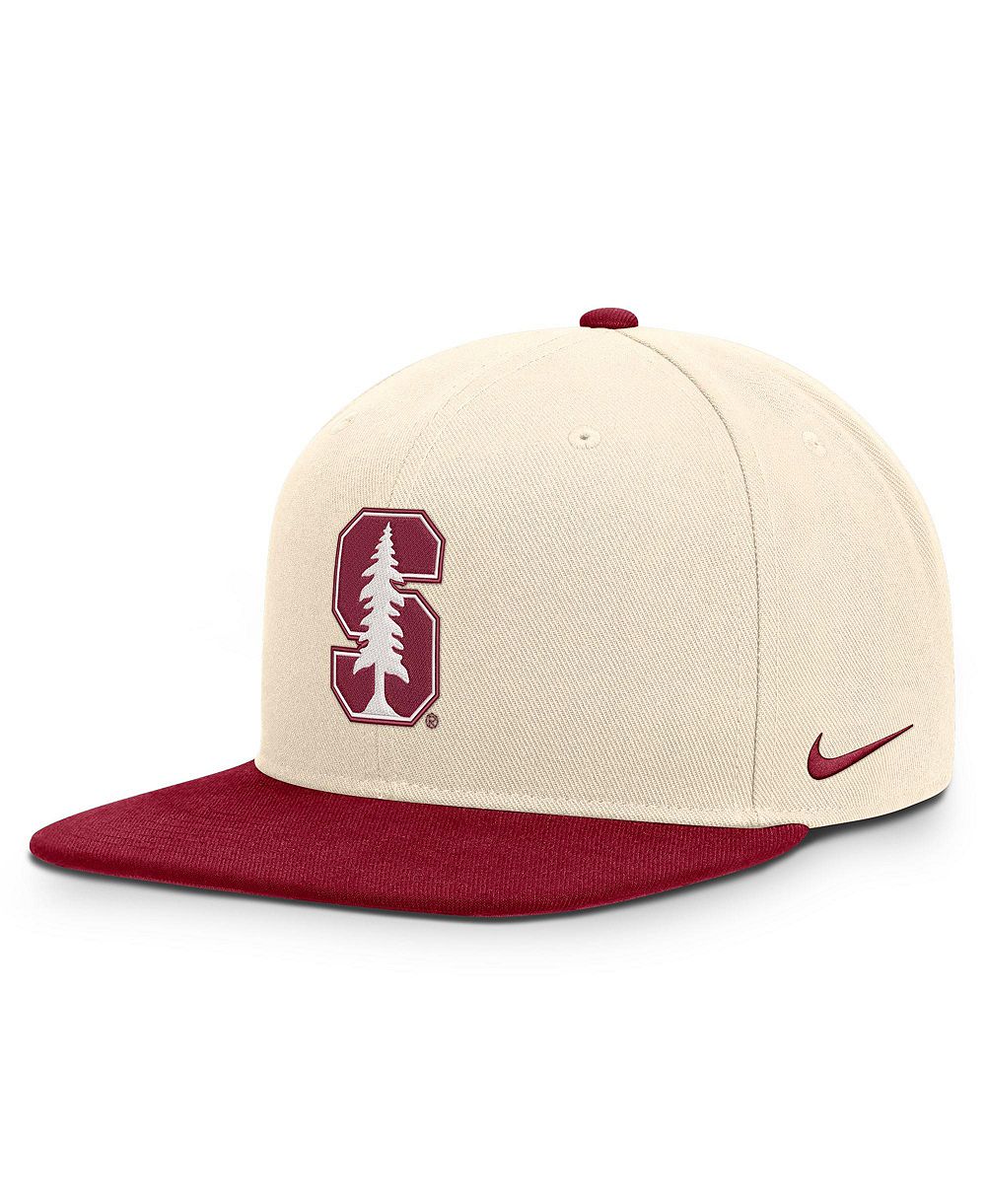 Men's and Women's Nike Natural/Cardinal Stanford Cardinal Campus Prep snapback Hat