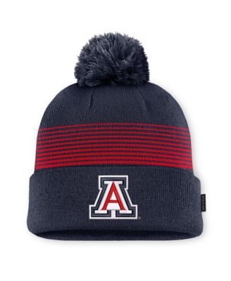 Men's and Women's Nike Navy Arizona Wildcats 2026 On-Field Cuffed Knit Hat with Pom