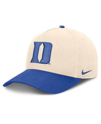 Men's and Women's Nike Natural/Royal Duke Blue Devils Campus Prep Rise Adjustable Hat