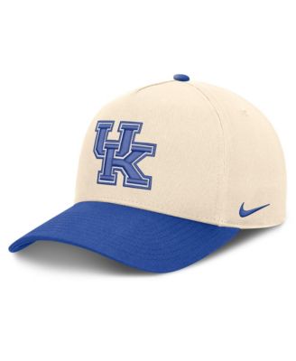 Мужская и Женская кепка Nike Natural/Royal Kentucky Wildcats Campus Prep Rise Adjustable