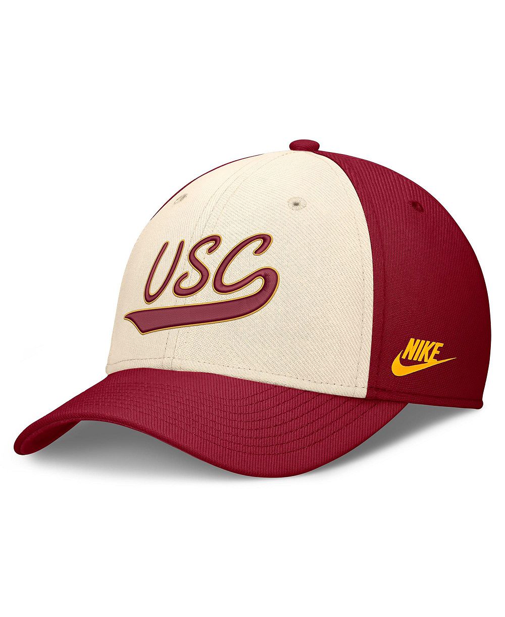 Men's Nike Natural/Crimson USC Trojans Legacy Swooshflex Dri-FIT Hat