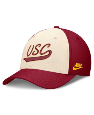 Men's Nike Natural/Crimson USC Trojans Legacy Swooshflex Dri-FIT Hat