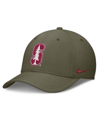 Мужская кепка Nike Olive Stanford Cardinal Primetime SwooshFlex Dri-FIT