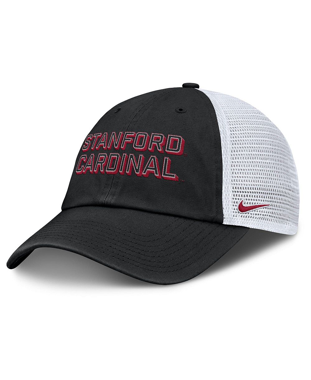 Men's Nike Black Stanford Cardinal 2025 Gameday On-Field Club Adjustable Trucker Hat