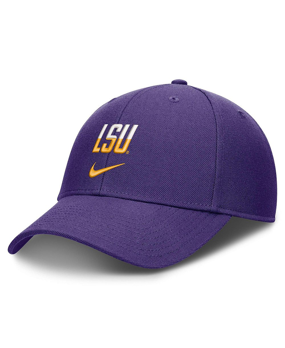 Мужская и женская кепка Nike Purple LSU Tigers 2026 On-Field Gameday Rise Adjustable