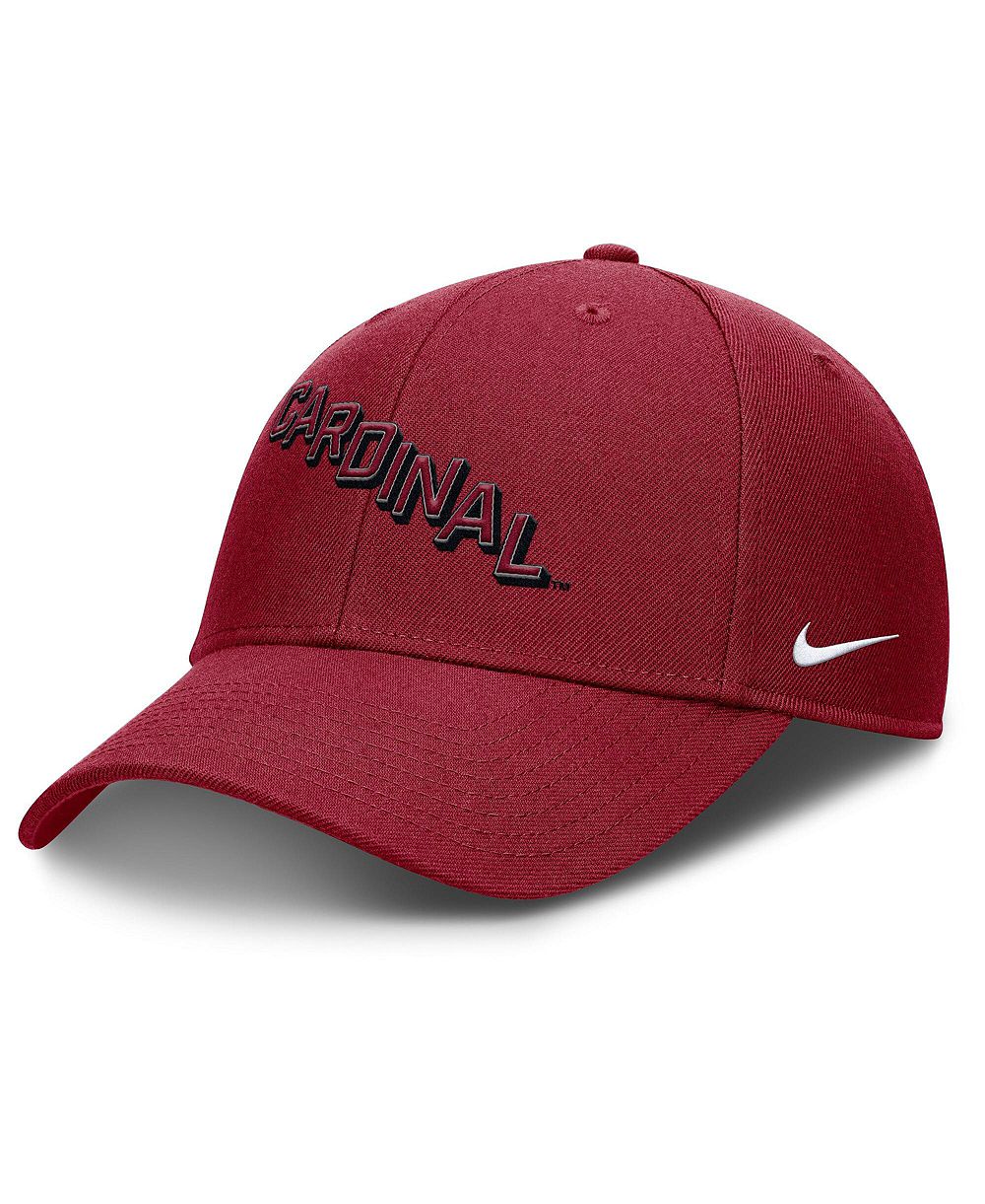 Nike Мужская кепка Performance Adjustable, цвет Cardinal, Stanford Cardinal Slanted Primetime Rise