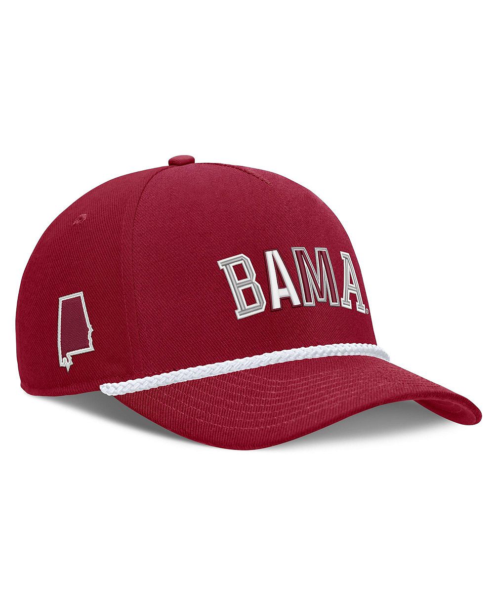 Регулируемая кепка Nike Crimson Alabama Crimson Tide 2026 Basketball Refresh 5-Panel Rope Rise для мужчин и женщин
