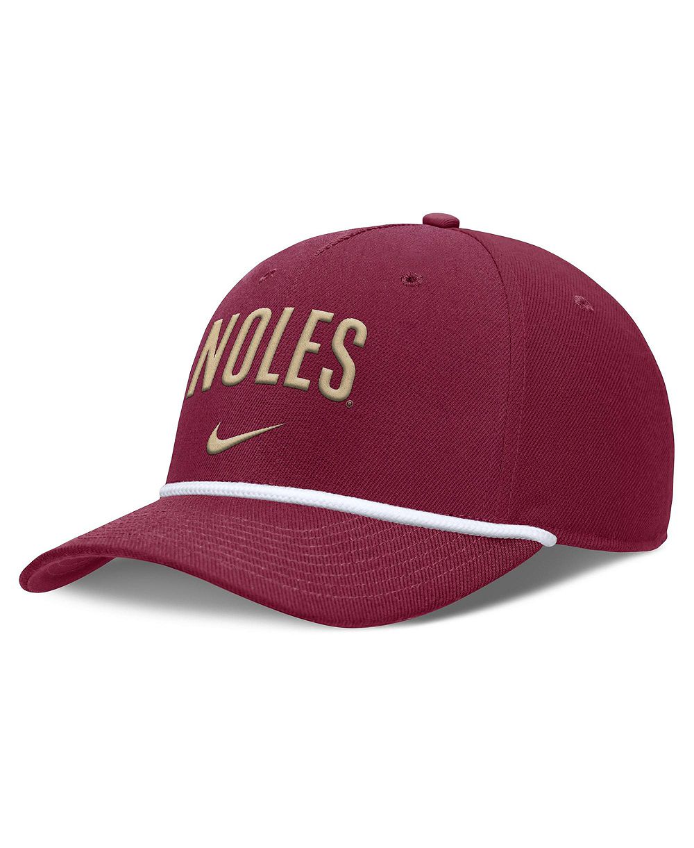 Мужская кепка Nike Scarlet Florida State Seminoles Rise Campus регулируемая