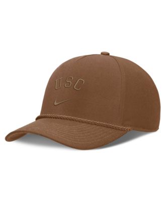 Men's and Women's Nike Brown USC Trojans Campus Prep Tonal Rope Rise 5-Panel Adjustable Hat