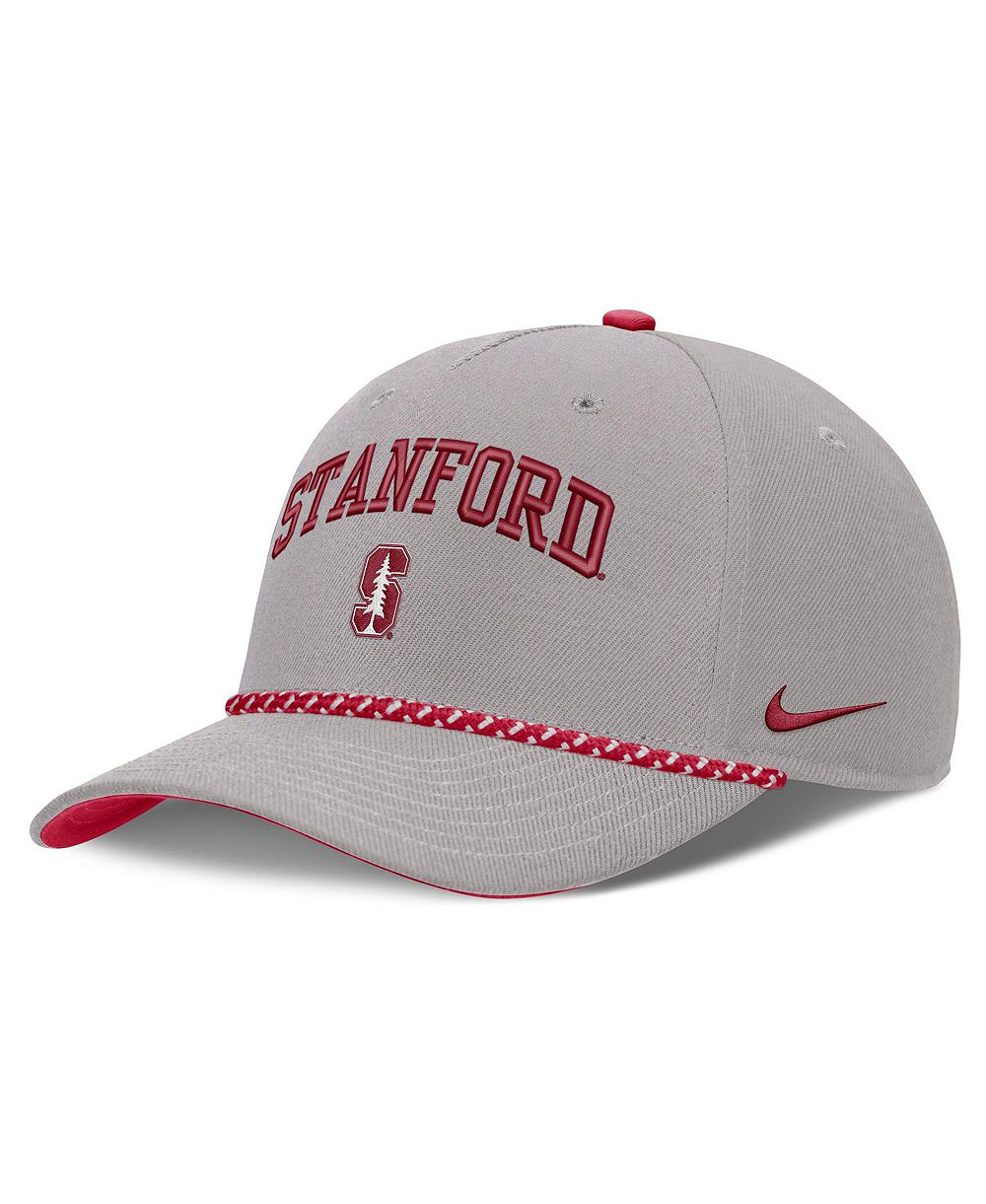 Men's and Women's Nike Gray Stanford Cardinal Primetime Rise Rope Adjustable Hat