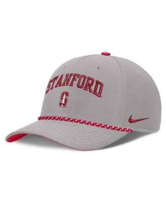 Мужская и Женская регулируемая кепка Nike Gray Stanford Cardinal Primetime Rise Rope