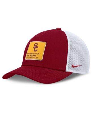 Мужская кепка Nike Cardinal/White USC Trojans 2025 On-Field Rise Engineered Trucker регулируемая