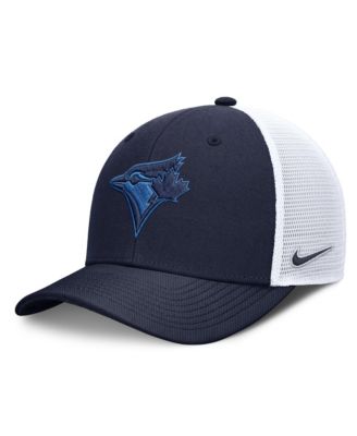 Men's Nike Navy/White Toronto Blue Jays Tonal Rise Trucker Dri-FIT Adjustable Hat