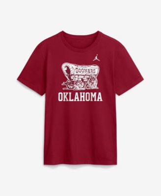 Мужская футболка Jordan Crimson Oklahoma Sooners Primetime Logo Mantra