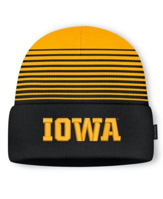 Мужской и Женский Nike Black/Gold Iowa Hawkeyes On-Field Utility Knit Hat