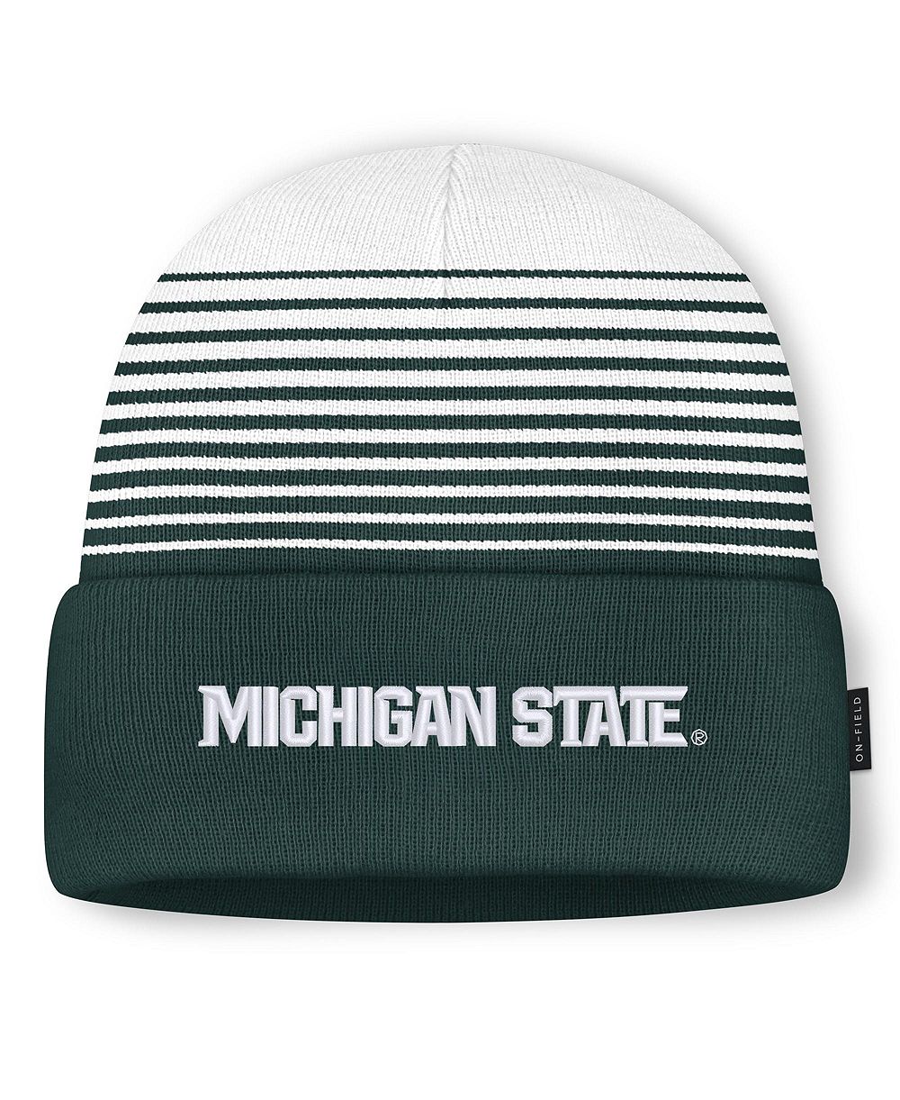Men's and Women's Nike Green/White Michigan State Spartans On-Field Utility Knit Hat