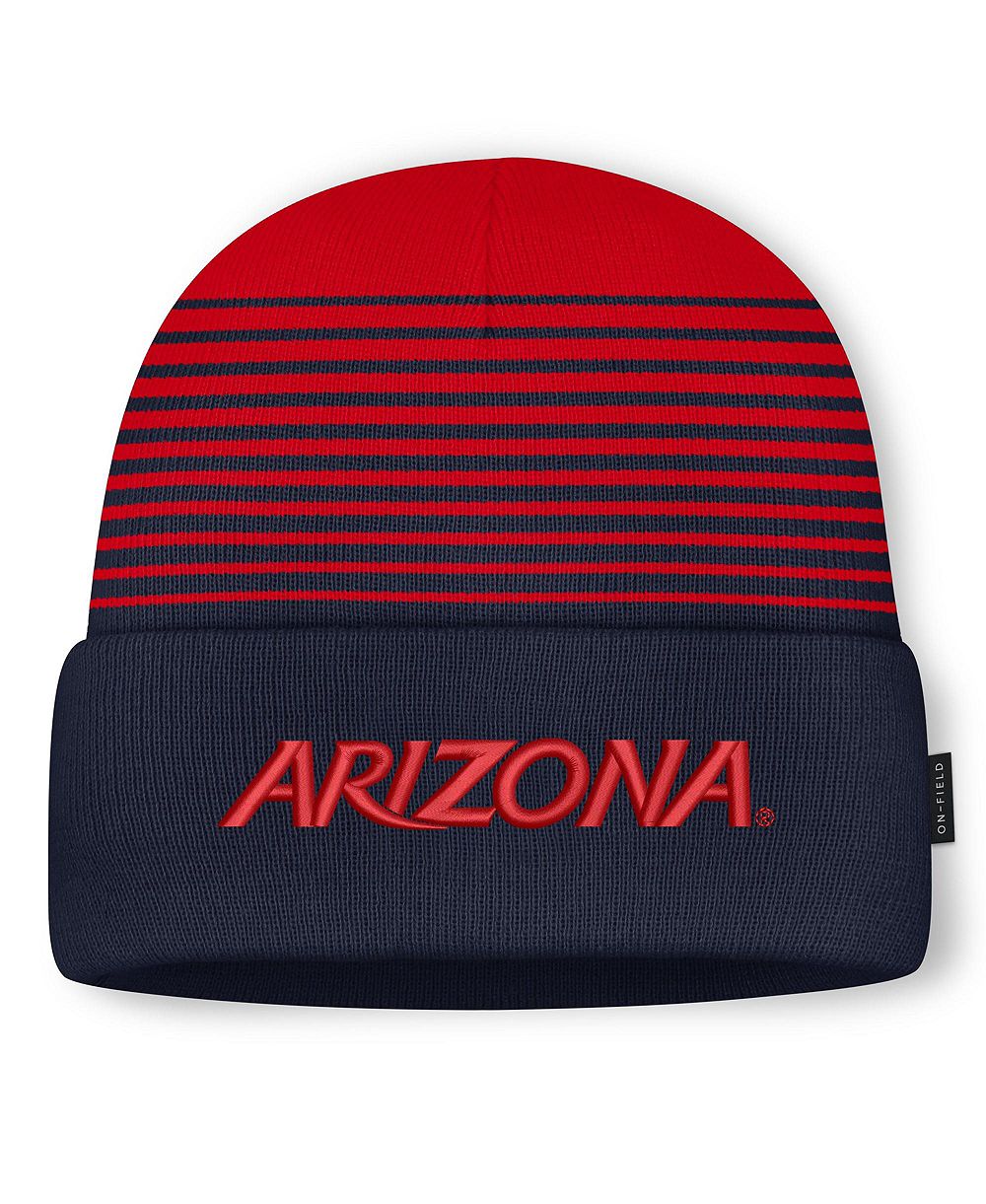 Мужская и женская вязаная шапка Nike Navy/Red Arizona Wildcats On-Field Utility