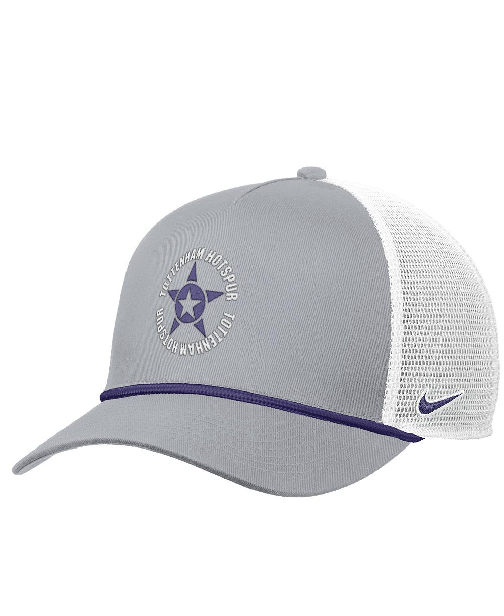 Men's Nike Gray Tottenham Hotspur Rise Rope Trucker A-Frame Adjustable Hat