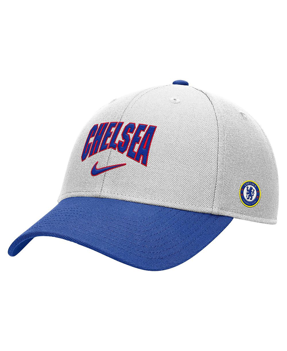 Men's Nike White/Royal Chelsea Rise Adjustable Hat