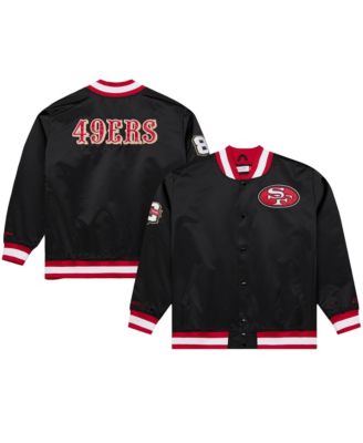 Мужская атласная куртка Mitchell & Ness San Francisco 49ers 80th Anniversary Heavyweight Full-snap