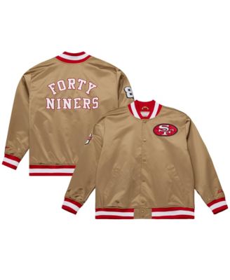 Mitchell & Ness Мужская золотая куртка San Francisco 49ers
