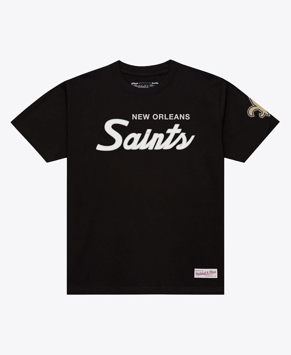 Мужская футболка Mitchell Ness Black New Orleans Saints Head Coach Classic