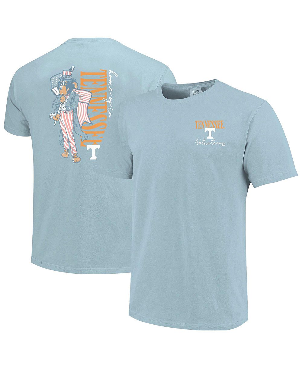 Женская футболка Image One Light Blue Tennessee Volunteers Americana Mascot Comfort Colors