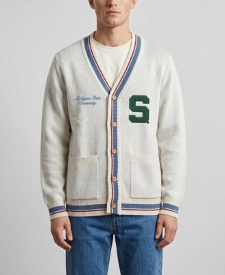 Мужской и женский кардиган Uscape Apparel Americana в полоску с полной застежкой