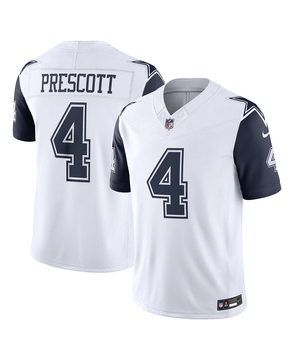Men's Nike Dak Prescott White Dallas Cowboys Alternate Vapor F.U.S.E. Stitched Limited Jersey